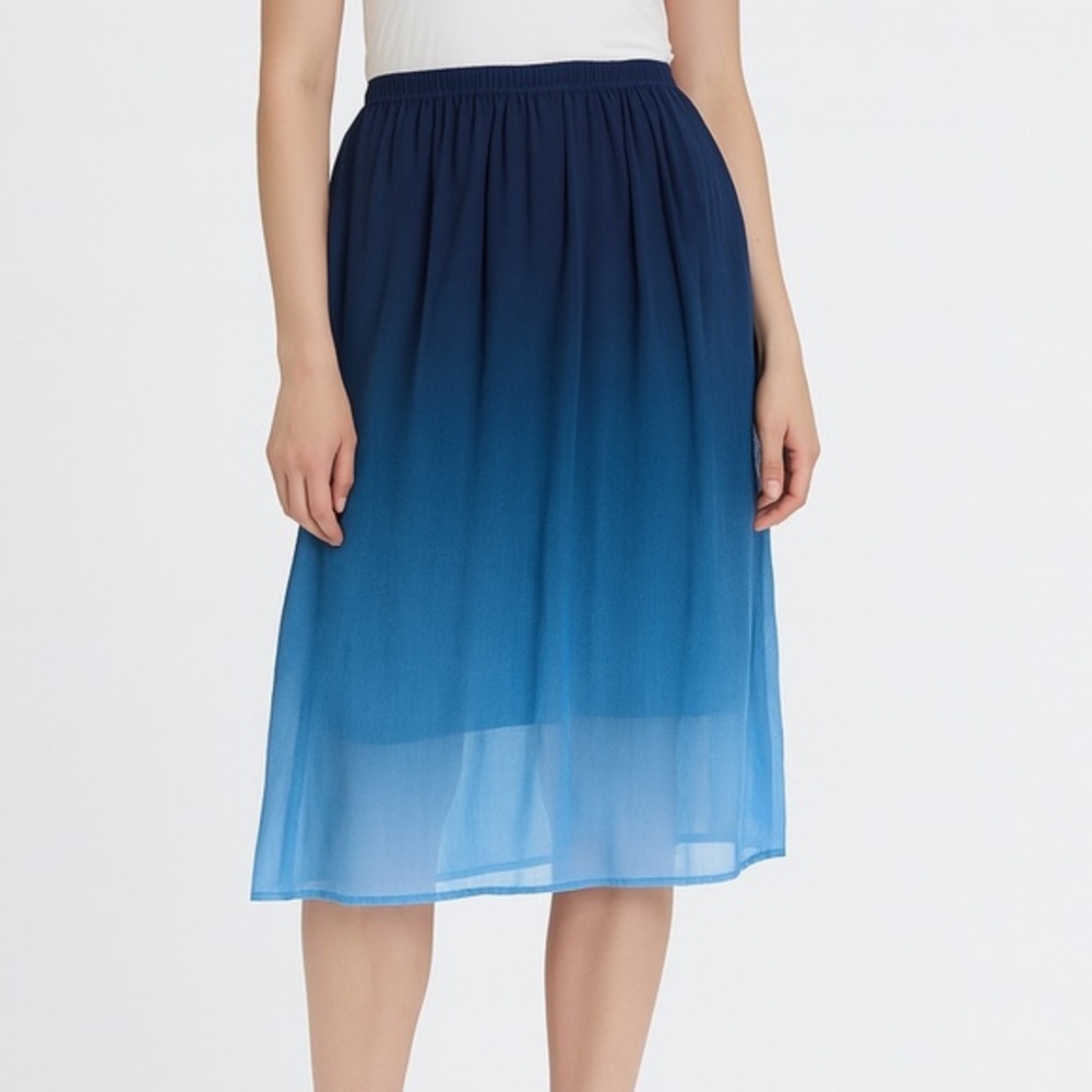 Old Navy - Navy to Sky Blue A-Line Skirt